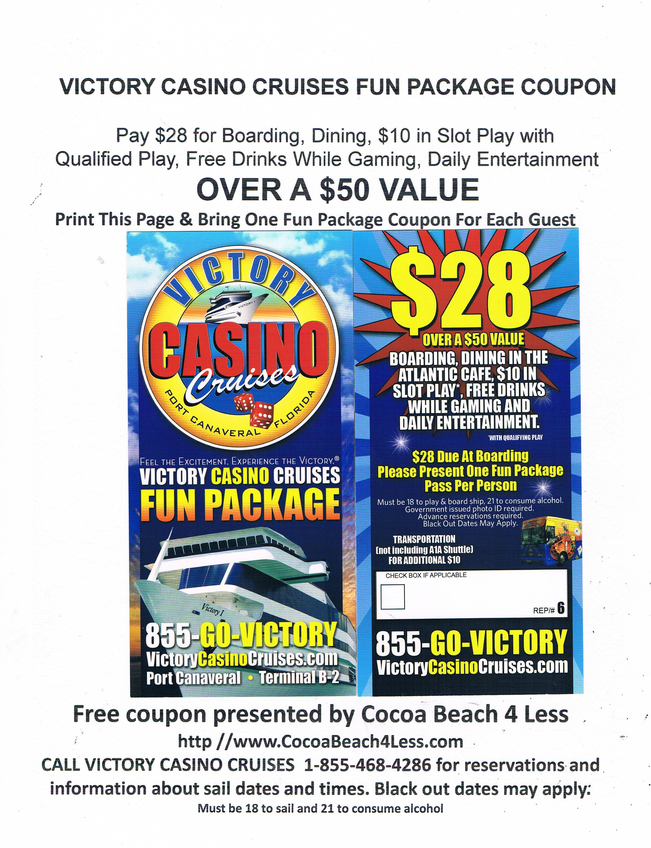 Victory Casino Cruise Promo Code